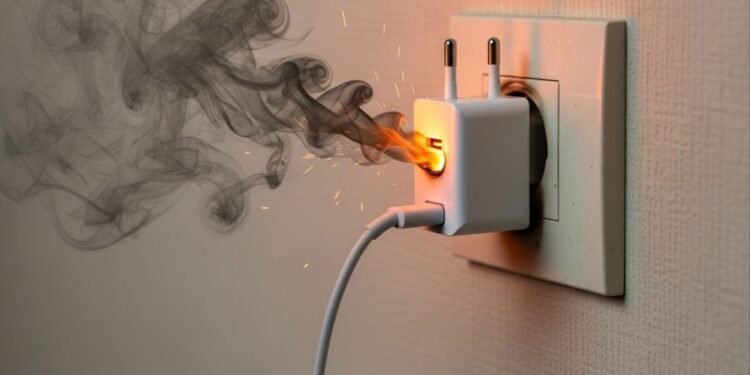 Você deixa o carregador na tomada? Veja por que esse hábito comum aumenta risco de incêndio mesmo sem o celular conectado