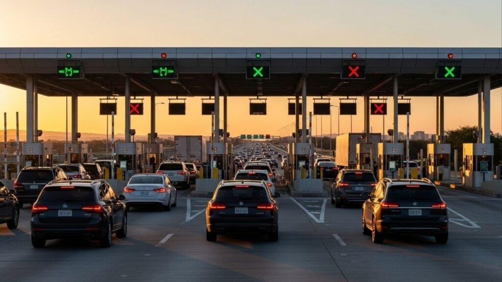 Regra pouco divulgada permite passar no pedágio sem pagar nada se a fila ultrapassar tempo ou distância limite