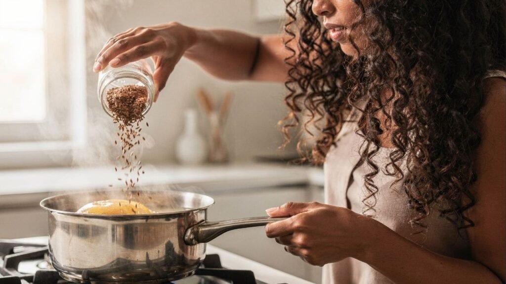 Receita de gel de linhaça que mantém os cachos por 3 dias sem deixar o cabelo duro ou com frizz