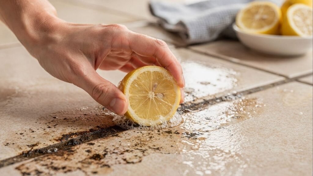 Seu rejunte está encardido? Aprenda a limpar com limão e veja o resultado na hora sem gastar com produtos agressivos e caros