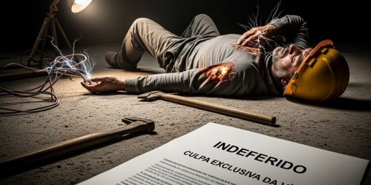 Homem sofre choque elétrico gravíssimo durante obra irregular e Justiça nega indenização após apontar culpa exclusiva da vítima