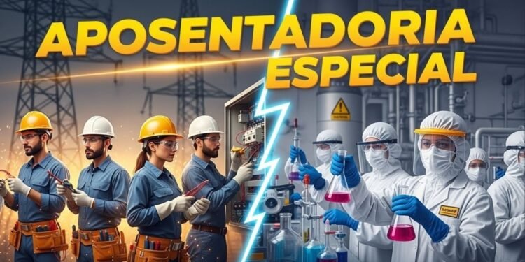 INSS reconhece aposentadoria especial em 2026 com regras próprias para quem atuou com eletricidade, produtos químicos ou agentes biológicos