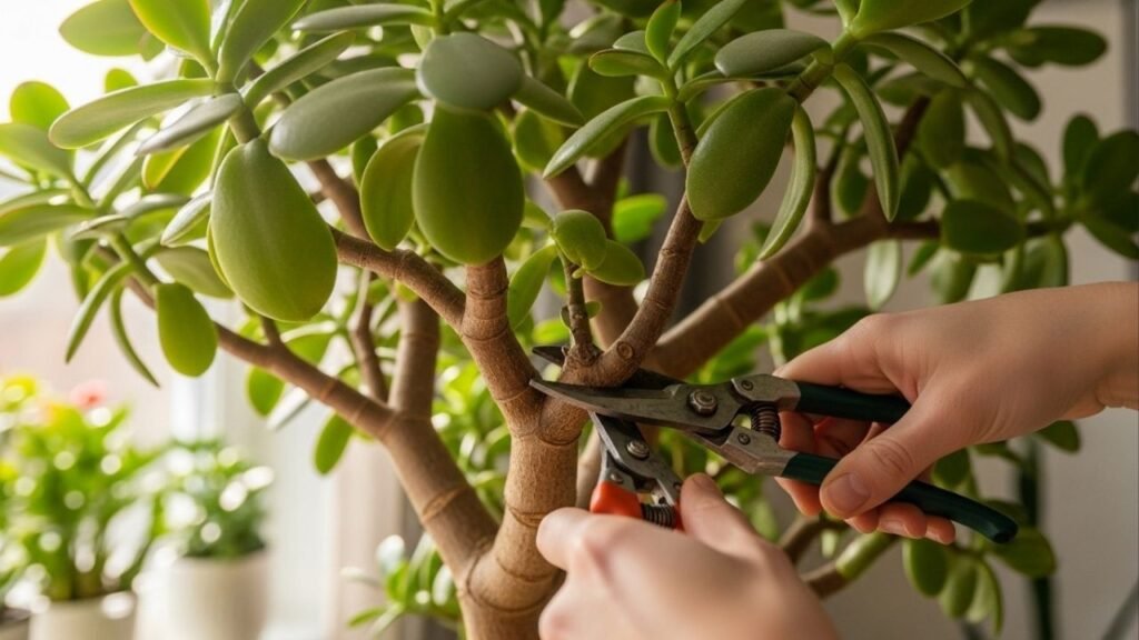 Quer uma árvore de jade cheia e simétrica? A poda no tempo certo é o segredo para evitar ramos moles, inclinação e folhas caídas