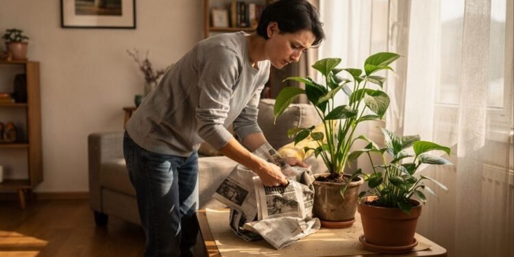 Plante mais, capine menos: o truque do jornal que sufoca ervas daninhas e alimenta o solo ao mesmo tempo