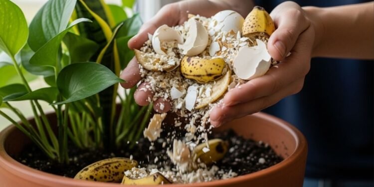 Adubo caseiro com banana e casca de ovo substitui os fertilizantes químicos e deixa hortas e vasos mais bonitos e produtivos