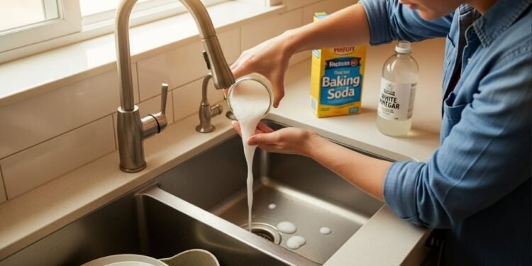 A misturinha mais poderosa do momento para desentupir pia sem estragar os canos