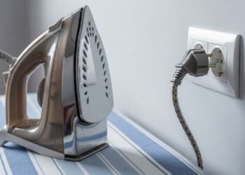 O ferro de passar que deve ser desligado da tomada mesmo no modo stand-by