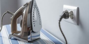 O ferro de passar que deve ser desligado da tomada mesmo no modo stand-by