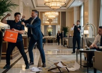 Xingou e agrediu o entregador na frente de todos e agora vai pagar: Justiça condena hóspede por dano moral