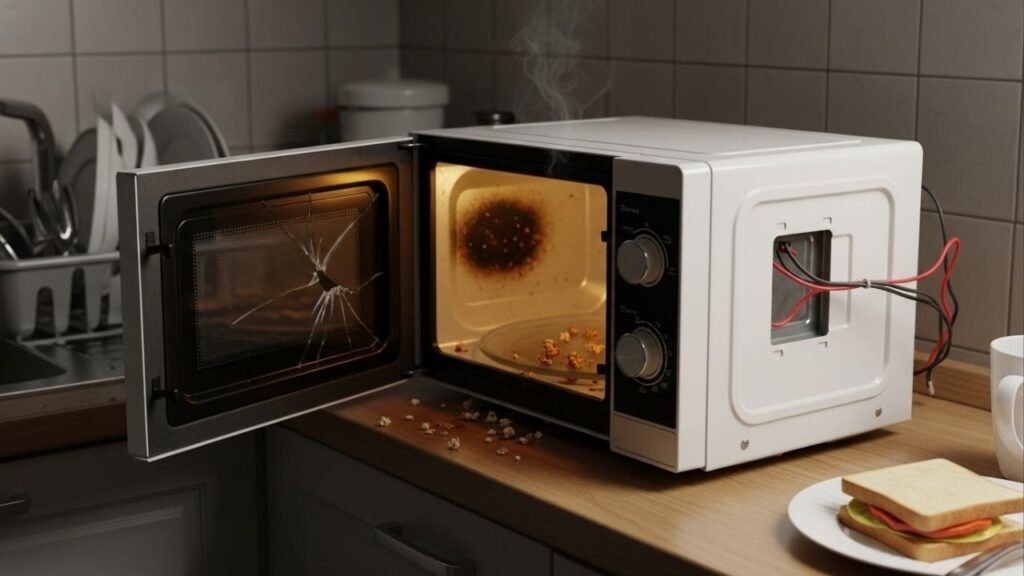 Ligou o micro-ondas vazio? Veja o que pode acontecer em segundos e por que esse erro custa quase o preço de um novo