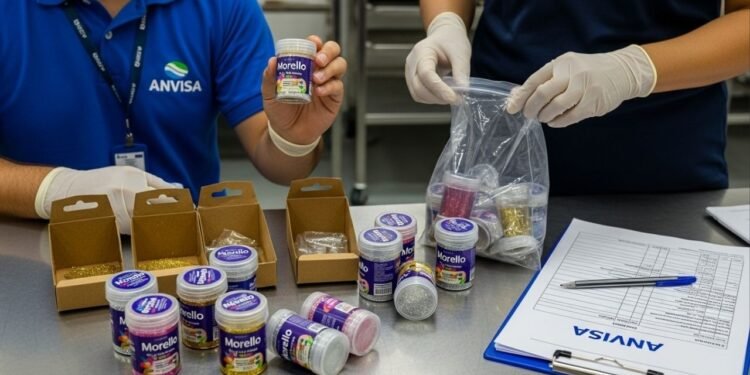 ANVISA suspende glitter culinário vendido no Brasil e alerta para risco de intoxicação em bolos e doces decorados