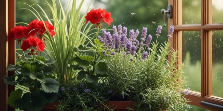 Essa planta perfumada na janela cria uma barreira invisível que espanta mosquitos sem veneno nem esforço