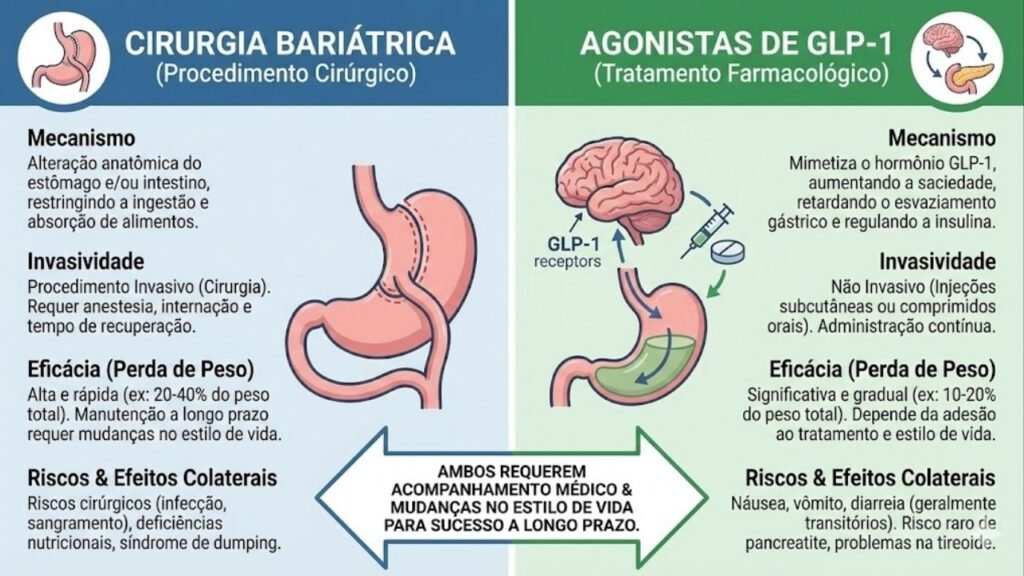 Cirurgia bariátrica ou remédio GLP-1? A nova disputa na medicina expõe o que realmente funciona para perder peso e não voltar a engordar