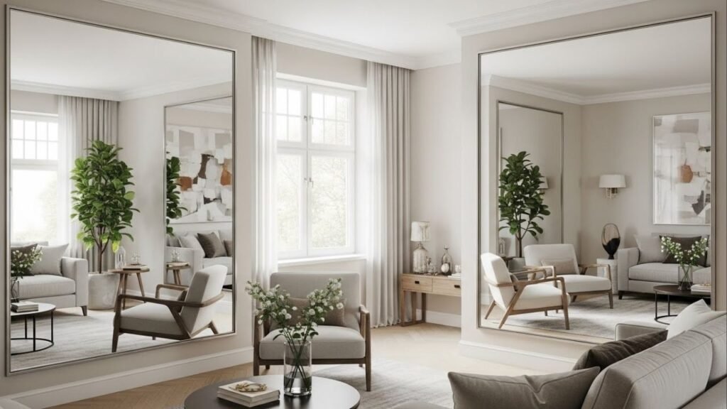 Quer que sua casa pareça maior clara e moderna? Use espelhos assim e descubra por que esse truque está dominando