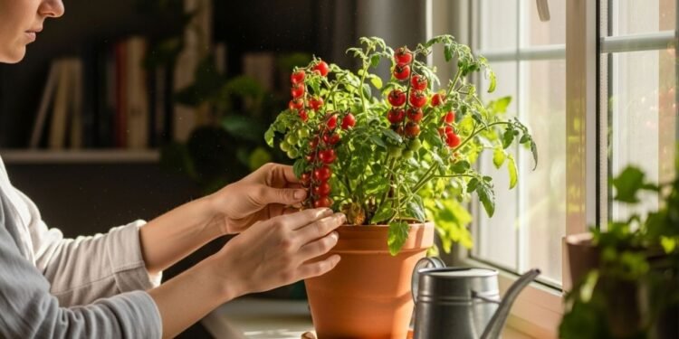 Aprenda o passo a passo pra cultivar tomate-cereja uma vez e colher por meses mesmo morando em apartamento
