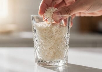 Cristais manchados e vidros difíceis de alcançar? Essa técnica surpreendente usa arroz e pode salvar até o seu decantador favorito