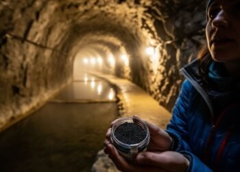 Como um túnel suíço com vazamento inesperado virou referência global em caviar, frutas tropicais e economia circular nas montanhas