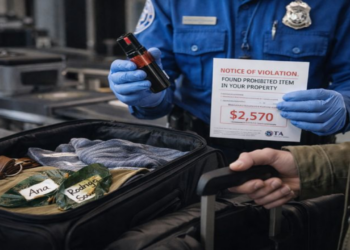 Multa da TSA pode passar de 2 mil dólares por descuido