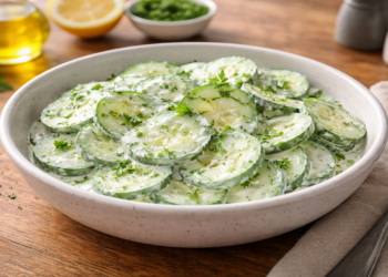 Essa salada de pepino vai ajudar a manter sua pele e intestino saudáveis, além de ser deliciosa!