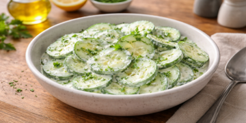 Essa salada de pepino vai ajudar a manter sua pele e intestino saudáveis, além de ser deliciosa!