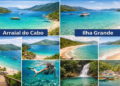 Arraial do Cabo e Ilha Grande oferecem experiências bem distintas
