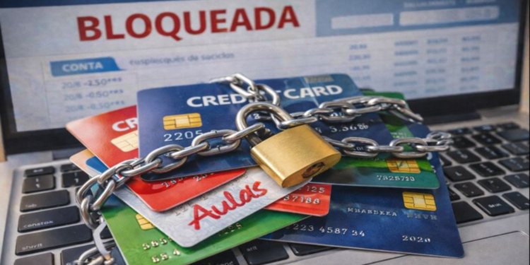 Bloqueio de contas bancárias e de cartões de crédito