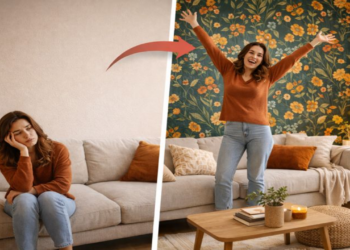 Decoração de paredes em 2026 aposta em textura e formas geométricas