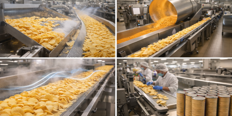 Confira o incrível processo de fabricação das batatas Pringles