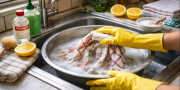 Esse método caseiro recupera pano de prato encardido