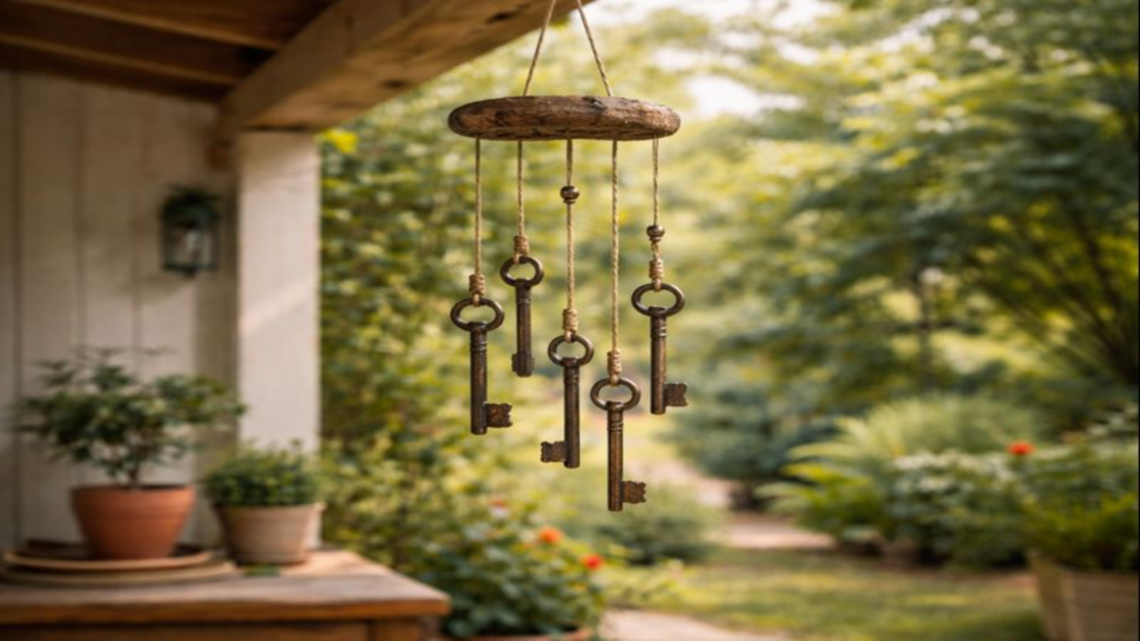 Chaves velhas viram decoração útil e sustentável em casa