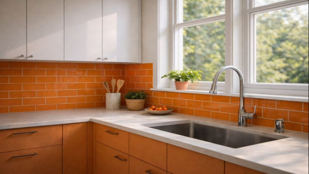 Laranja na cozinha vira tendência moderna e acolhedora