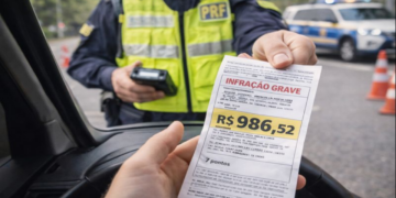 Multa por sinal vermelho dispara e vira uma das mais caras
