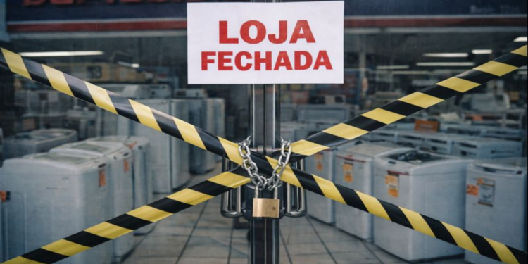 Lojas estão encerrando suas atividades
