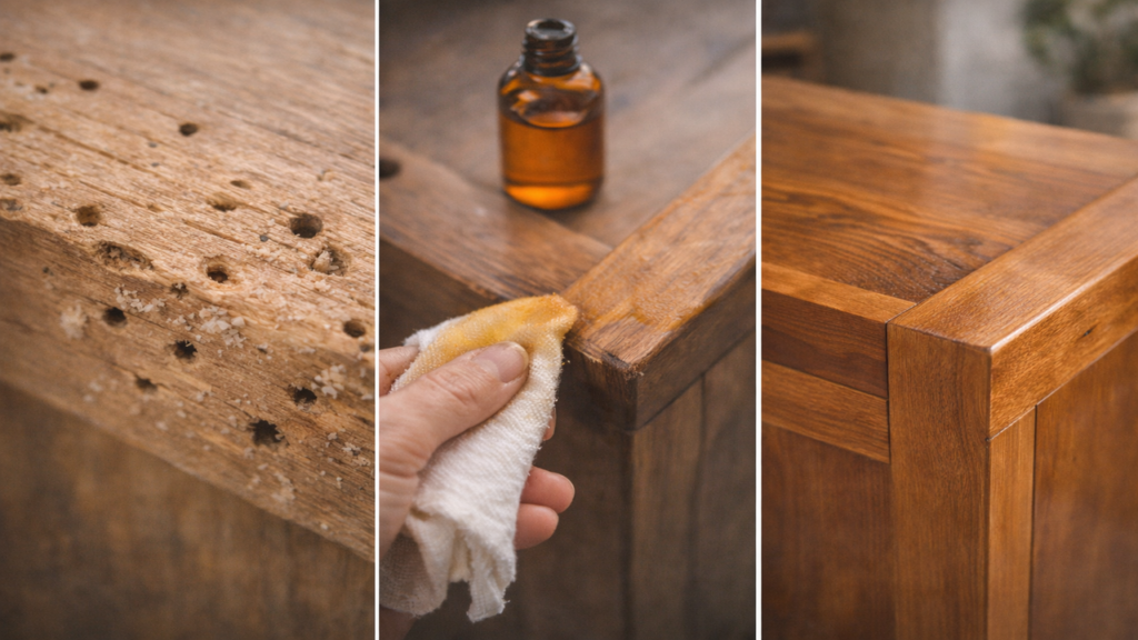 Como usar óleo de laranja para afastar cupins da madeira
