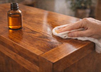 O óleo de laranja ajuda a repelir cupins e hidratar a madeira