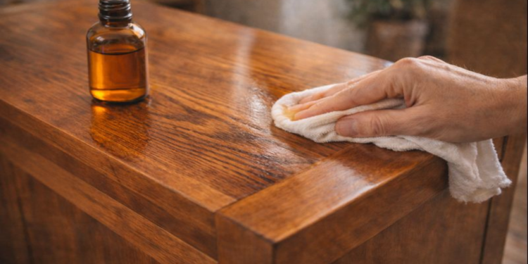 O óleo de laranja ajuda a repelir cupins e hidratar a madeira