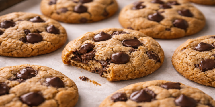 Cookie de chocolate saudável fácil e sem farinha