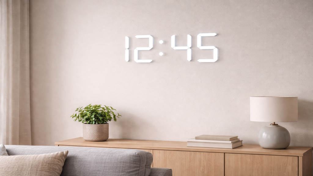 O relógio de parede ganhou uma versão moderna