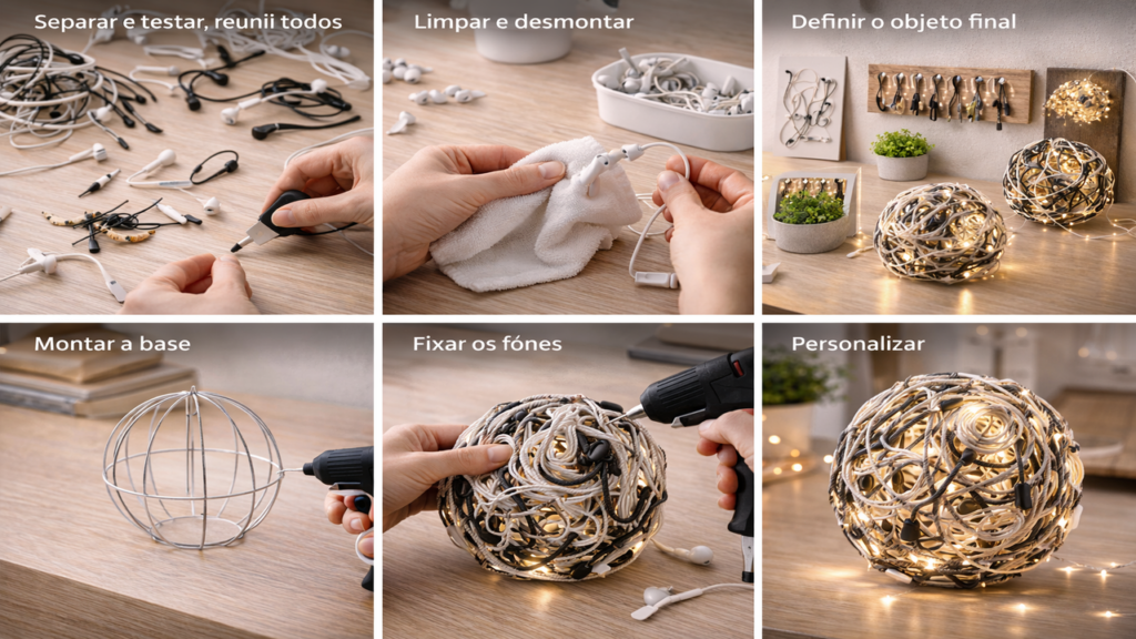 Fones de ouvido velhos ganham nova função em casa