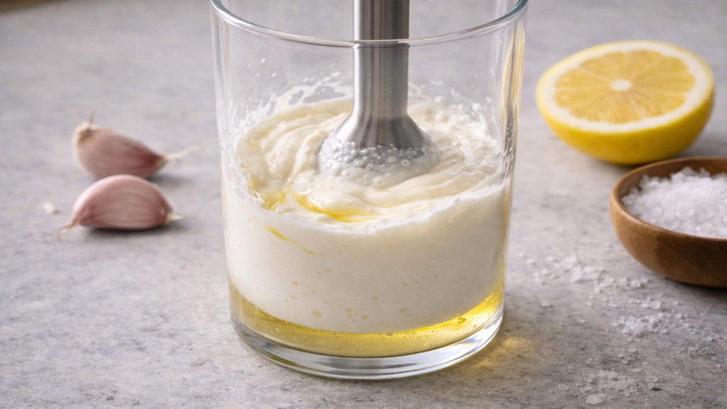 Alioli com leite prático e sem ovo para qualquer prato