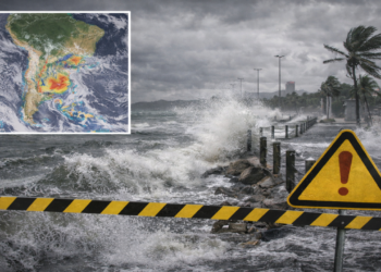 O ciclone extratropical avança pelo Sul e Sudeste