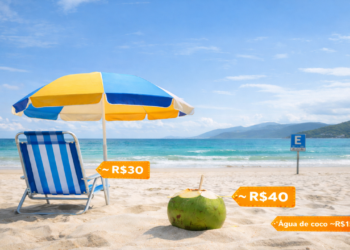 Veja os principais gastos de um dia de praia em Florianópolis