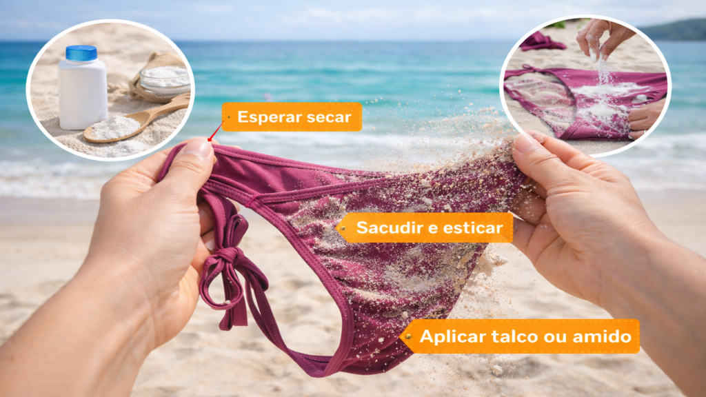 Como tirar areia do biquíni e evitar desgaste do tecido