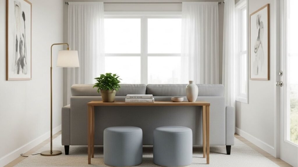 Nunca mais vou colar meu sofá na parede: o truque de 2026 que realmente amplia a sala de estar sem reforma, segundo arquitetos