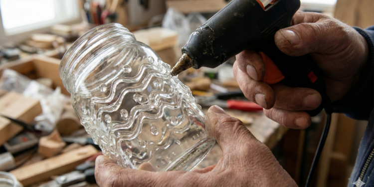 Abajur artesanal com pote de vidro transforma a iluminação da casa