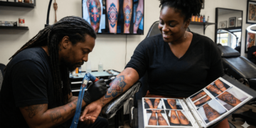 Ideias de tatuagem em pele negra que combinam beleza e elegância