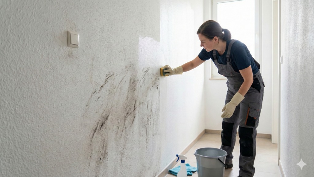 O jeito certo de limpar parede branca encardida