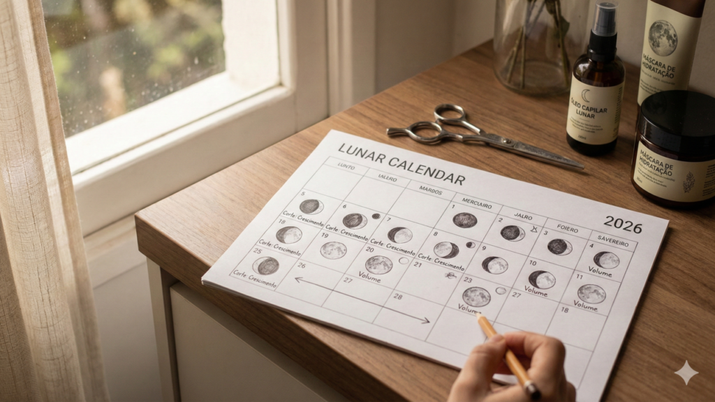 Calendário lunar de fevereiro de 2026