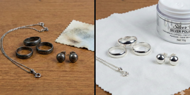 O melhor jeito de limpar joias de prata sem gastar dinheiro