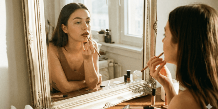 Também dá para aumentar a boca usando sombra como aliada